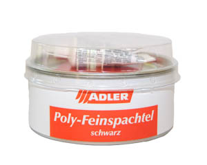Adler Poly Feinspachtel 1,0 kg 7526081071 Dunkelbraun - inkl. Härter